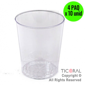 VASO CONICO CRISTAL (4 Pack X 10 unid)